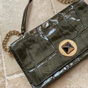 Kate Spade chain leather clutch